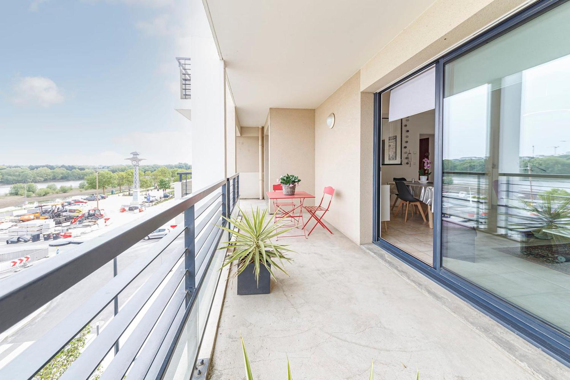 昂热L'Aragon Wifi Balcon Vue La Maine公寓 外观 照片