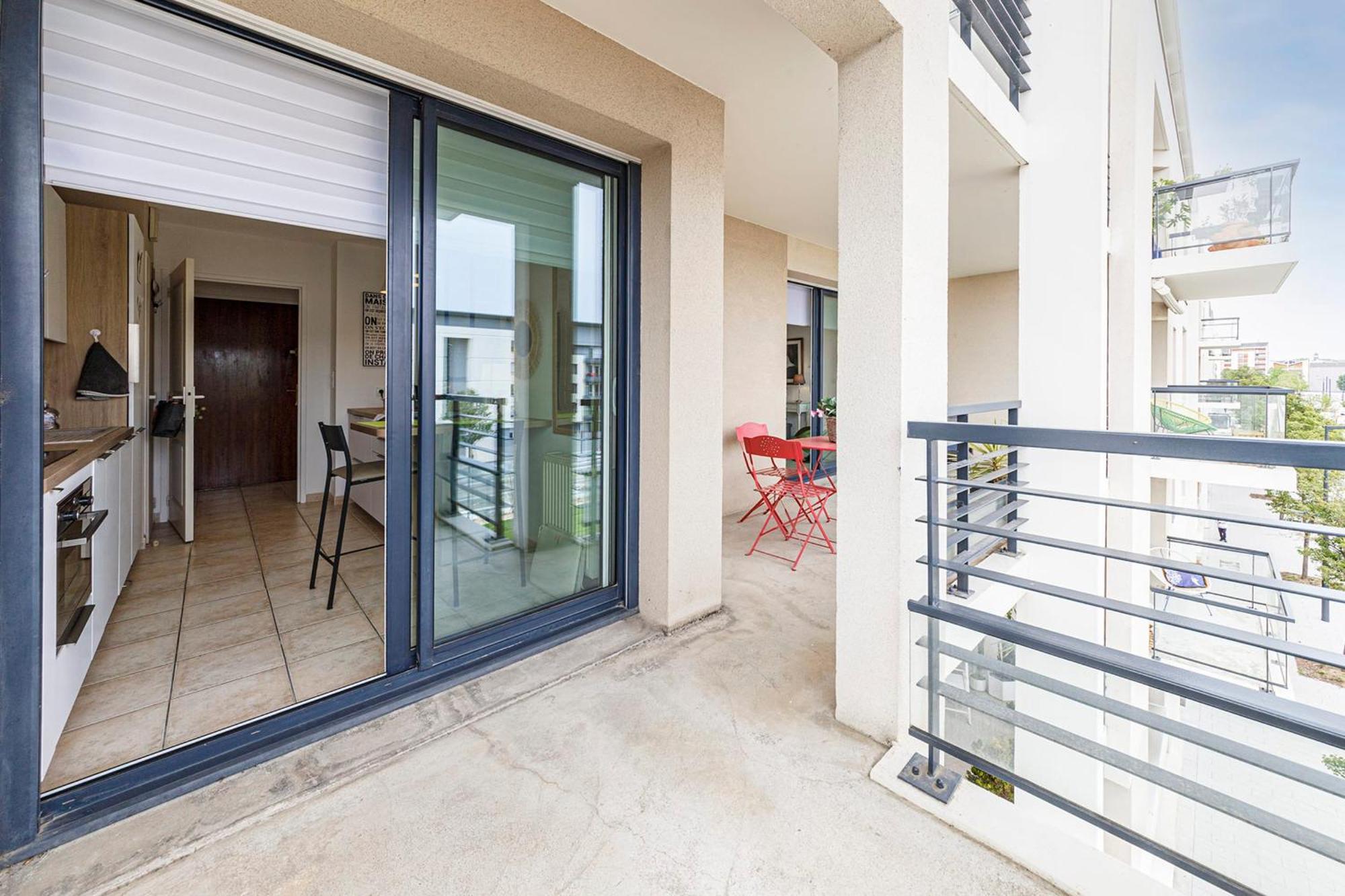 昂热L'Aragon Wifi Balcon Vue La Maine公寓 外观 照片